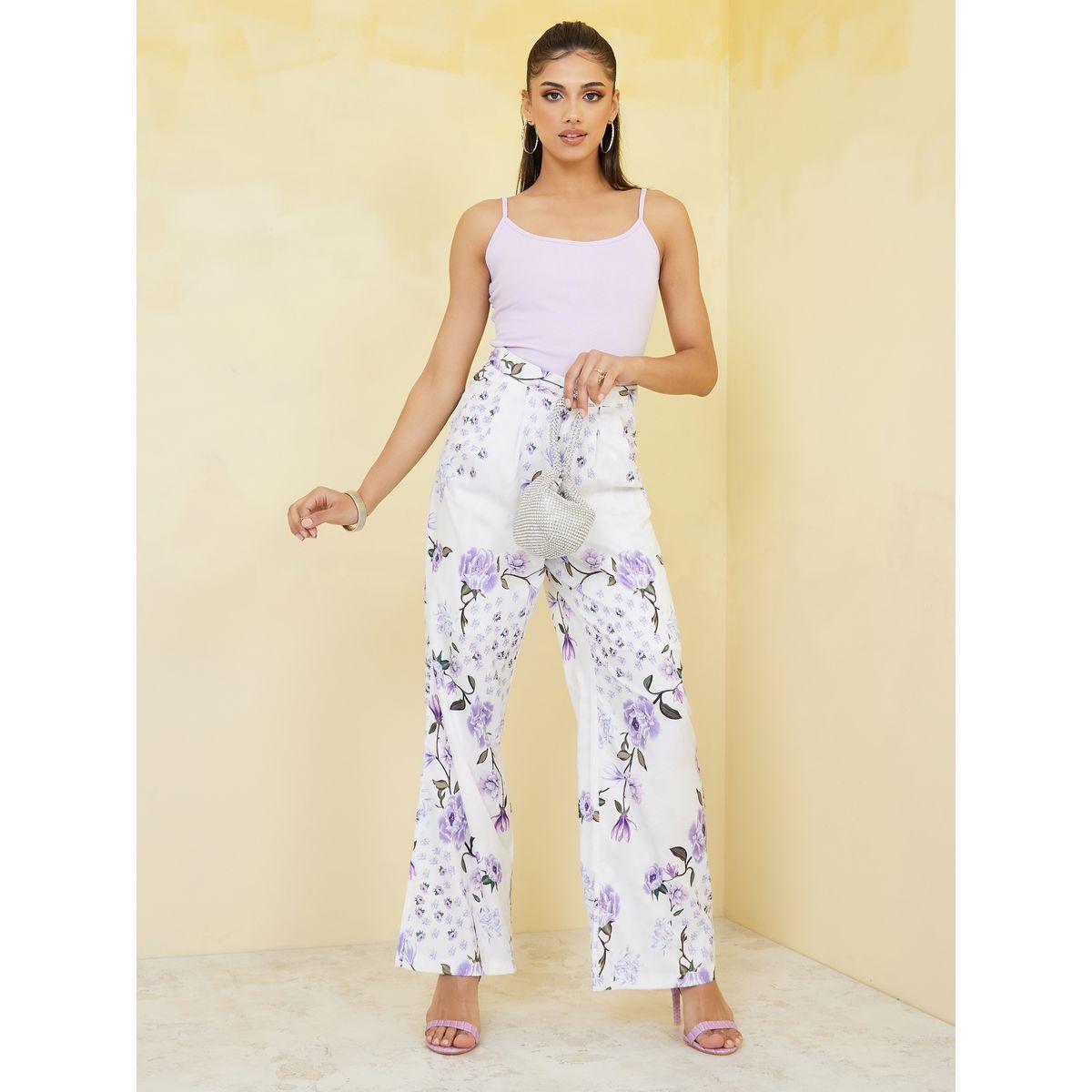 بنطال واسع مطبع بطبعة زهور-women-clothing-bottoms-trousers-image-2