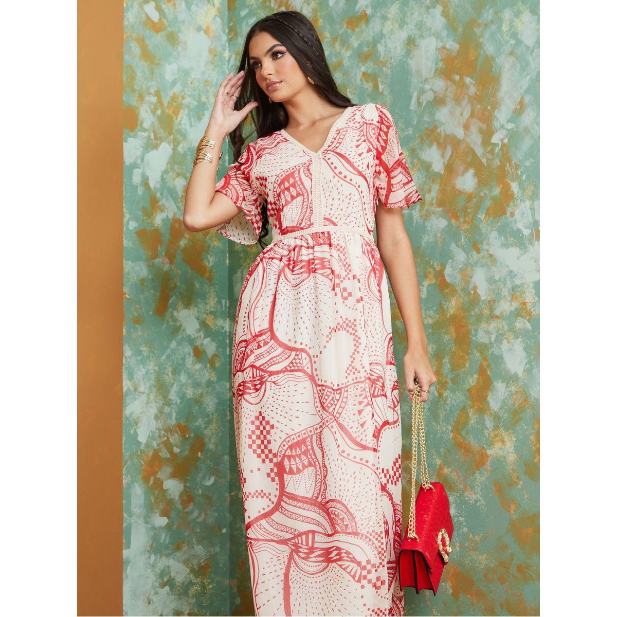 Styli All Over Print Maxi Dress-women-clothing-dresses-image-1
