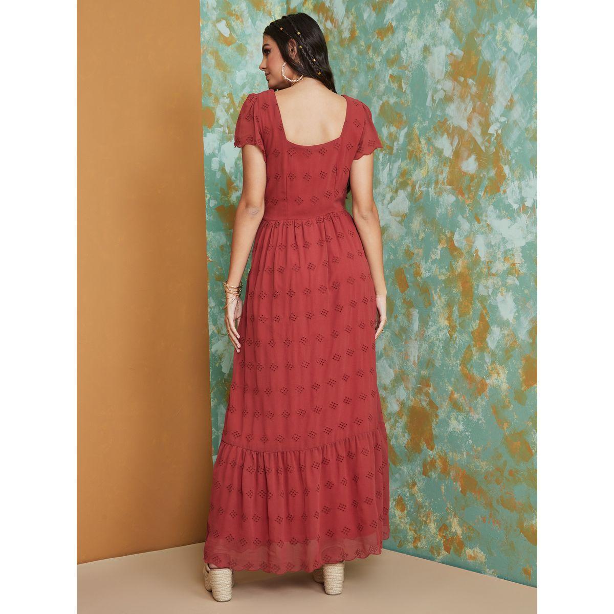 Styli Square Neck Schiffli A-Line Maxi Dress-women-clothing-dresses-image-4