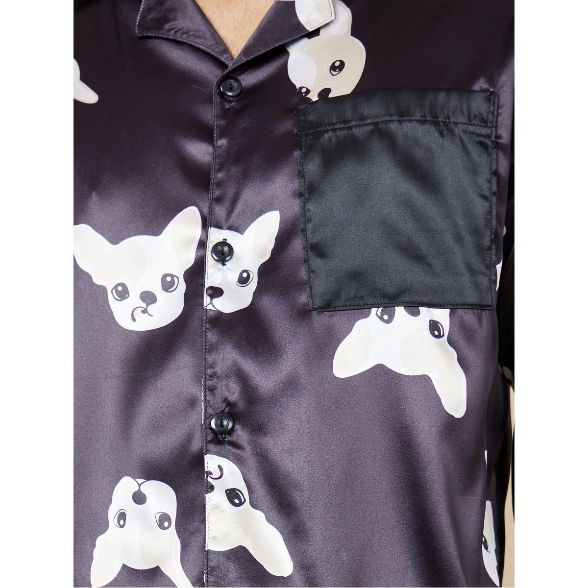 طقم بيجاما من ( قميص + بنطال )-men-clothing-nightwear-sets-image-3
