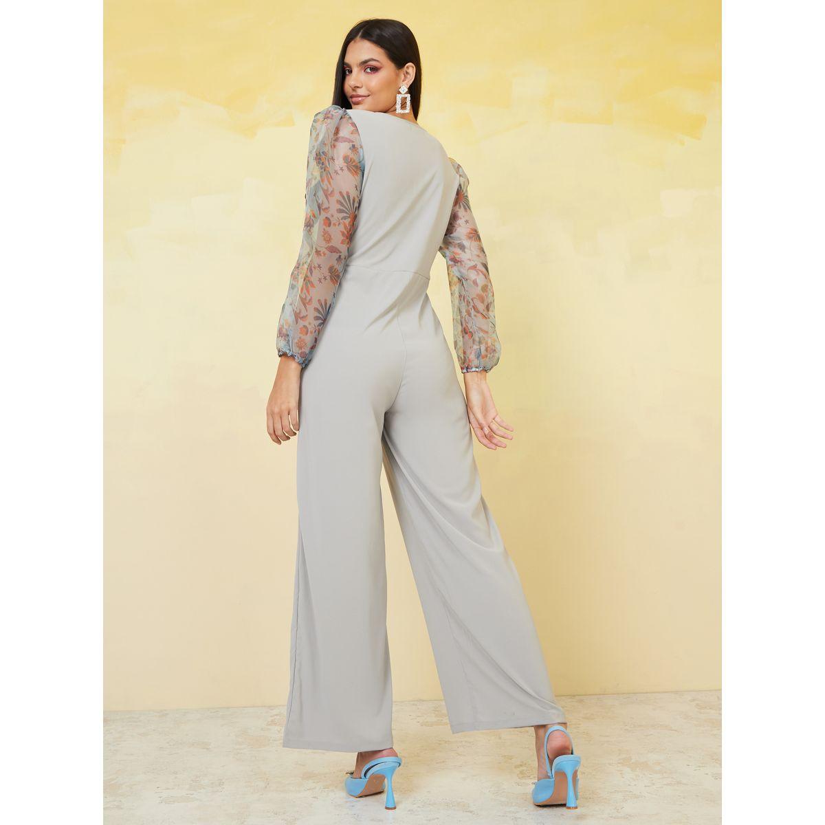 Styli Organza Long Sleeves Wide Leg Jumpsuit-women-clothing-jumpsuits-image-4