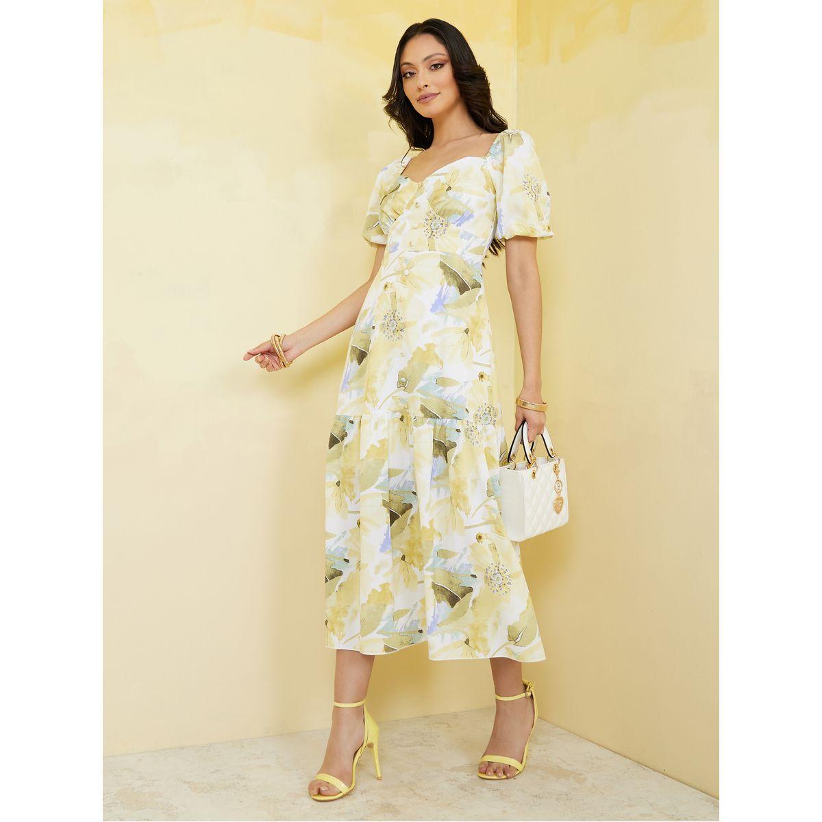 Styli Floral AOP A-Line Midi Dress-women-clothing-dresses-image-1