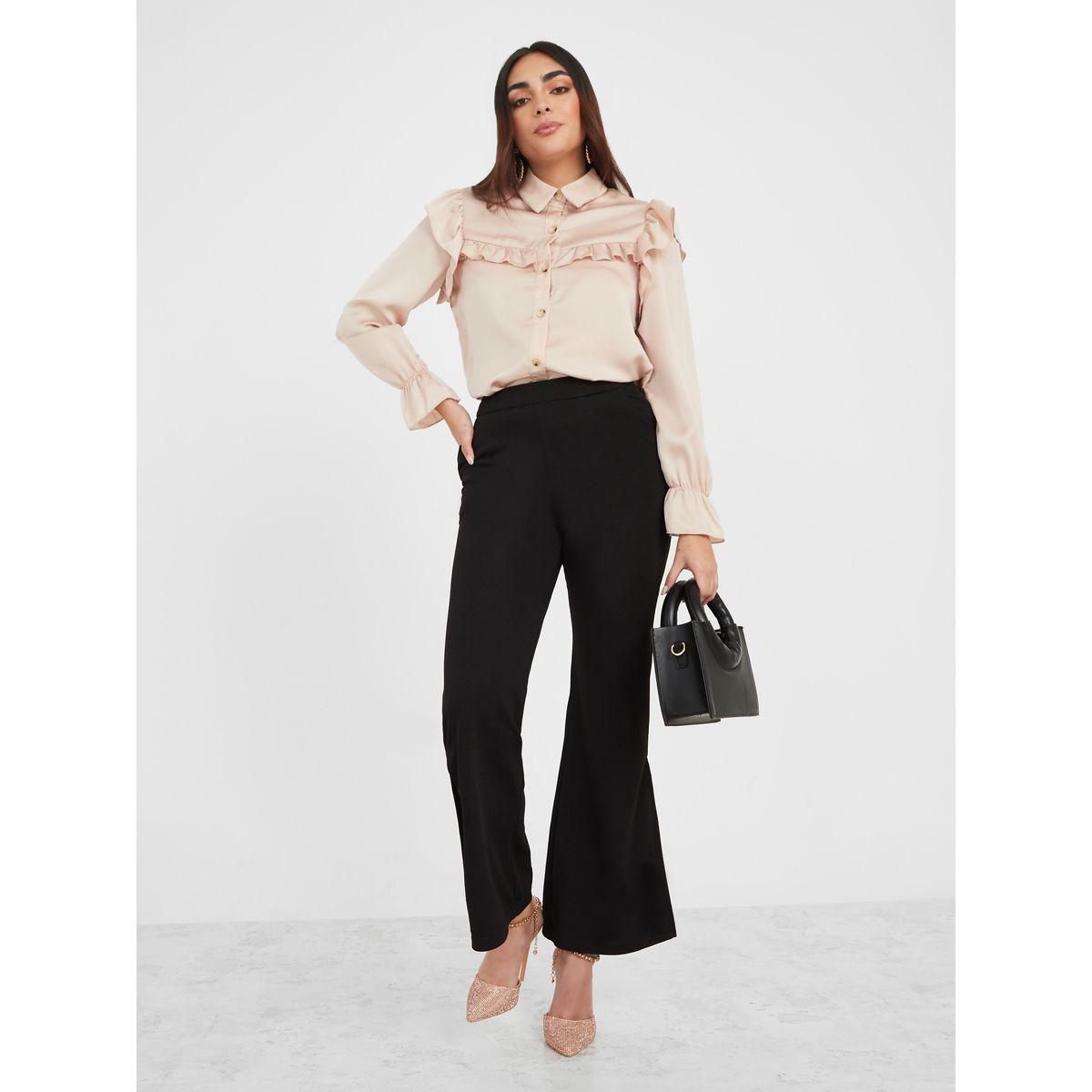 بلوزة بقصة عادية وكشكش-women-clothing-shirtsandblouses-shirts-image-2