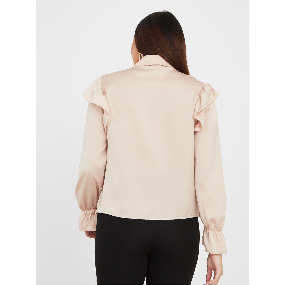 بلوزة بقصة عادية وكشكش-women-clothing-shirtsandblouses-shirts-image-5