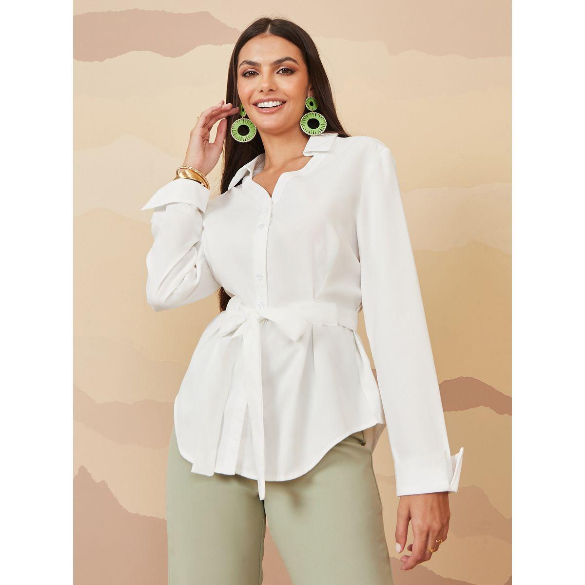 Styli Long Sleeves Front Tie Shirt-women-clothing-shirtsandblouses-shirts-image-1
