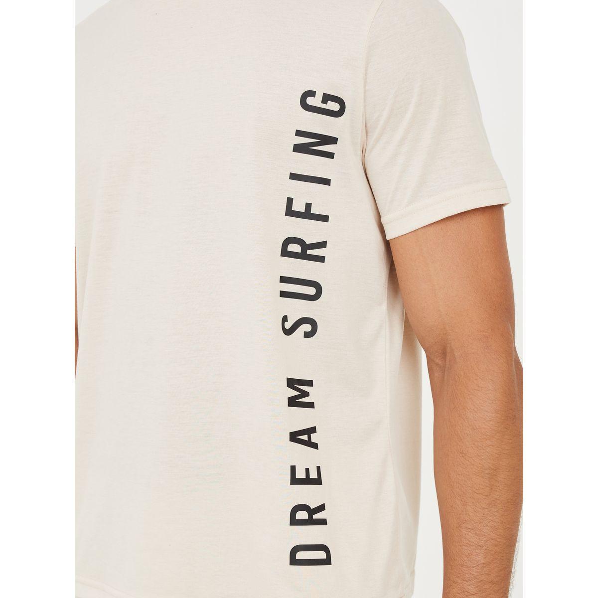 Styli Unwind Dream Surfing Slogan Regular T-Shirt & Pyjama Set-men-clothing-nightwear-sets-image-3