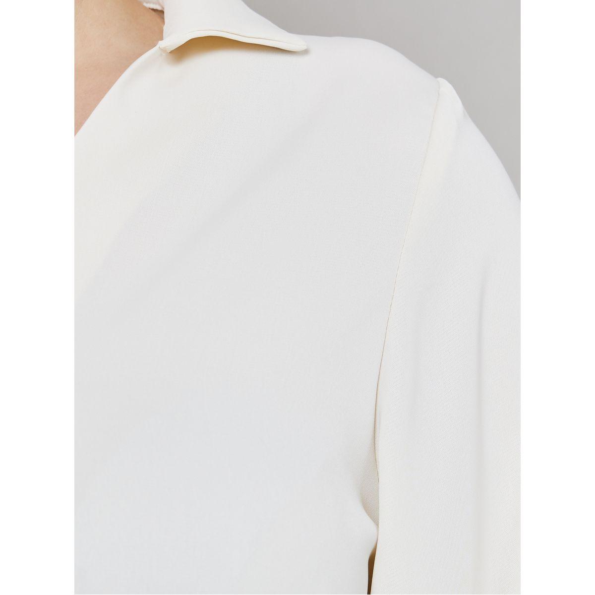 Styli Collared Neck Wrap Front Regular Fit Bodysuit-women-clothing-shirtsandblouses-blouses-image-4