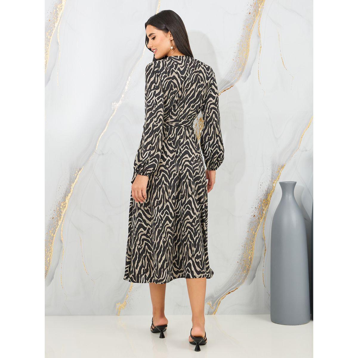 Styli Abstract Print Wrap Midi Dress-women-clothing-dresses-image-4