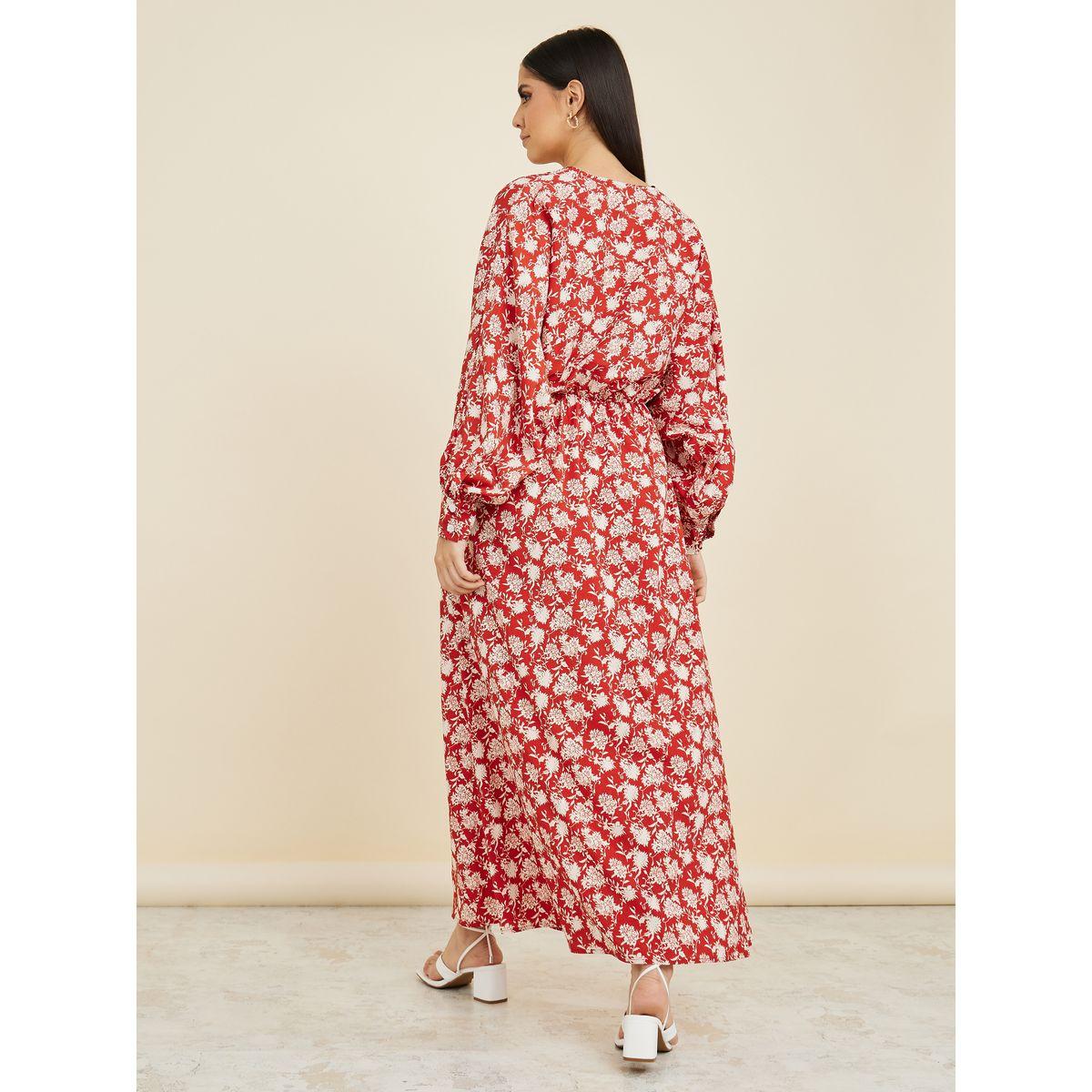 Styli Long Sleeves Floral Print A-Line Maxi Dress-women-clothing-dresses-image-4