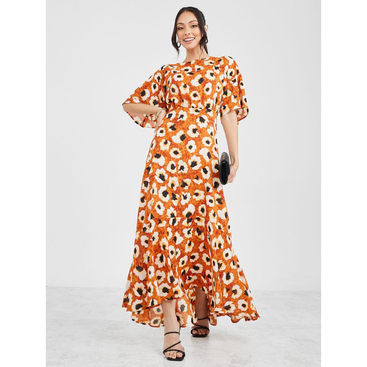 Styli Tie-Up Back Floral Print A-Line Maxi Dress-women-clothing-dresses-image-1
