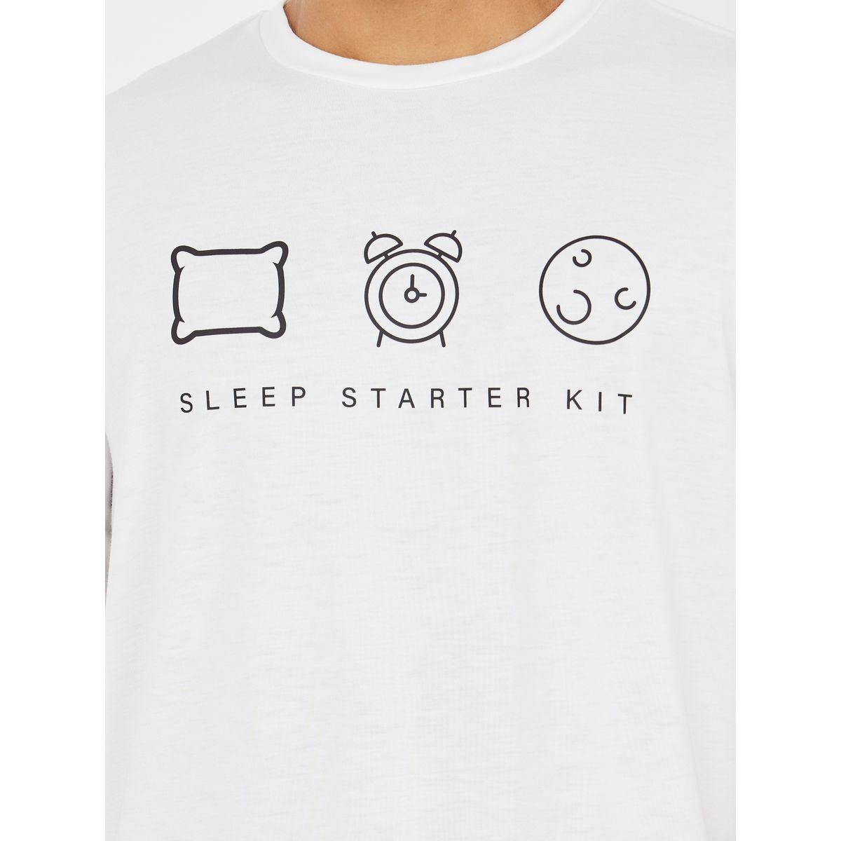 Styli Unwind Graphic Print T-Shirt & Shorts Sleepwear Set-men-clothing-nightwear-sets-image-3