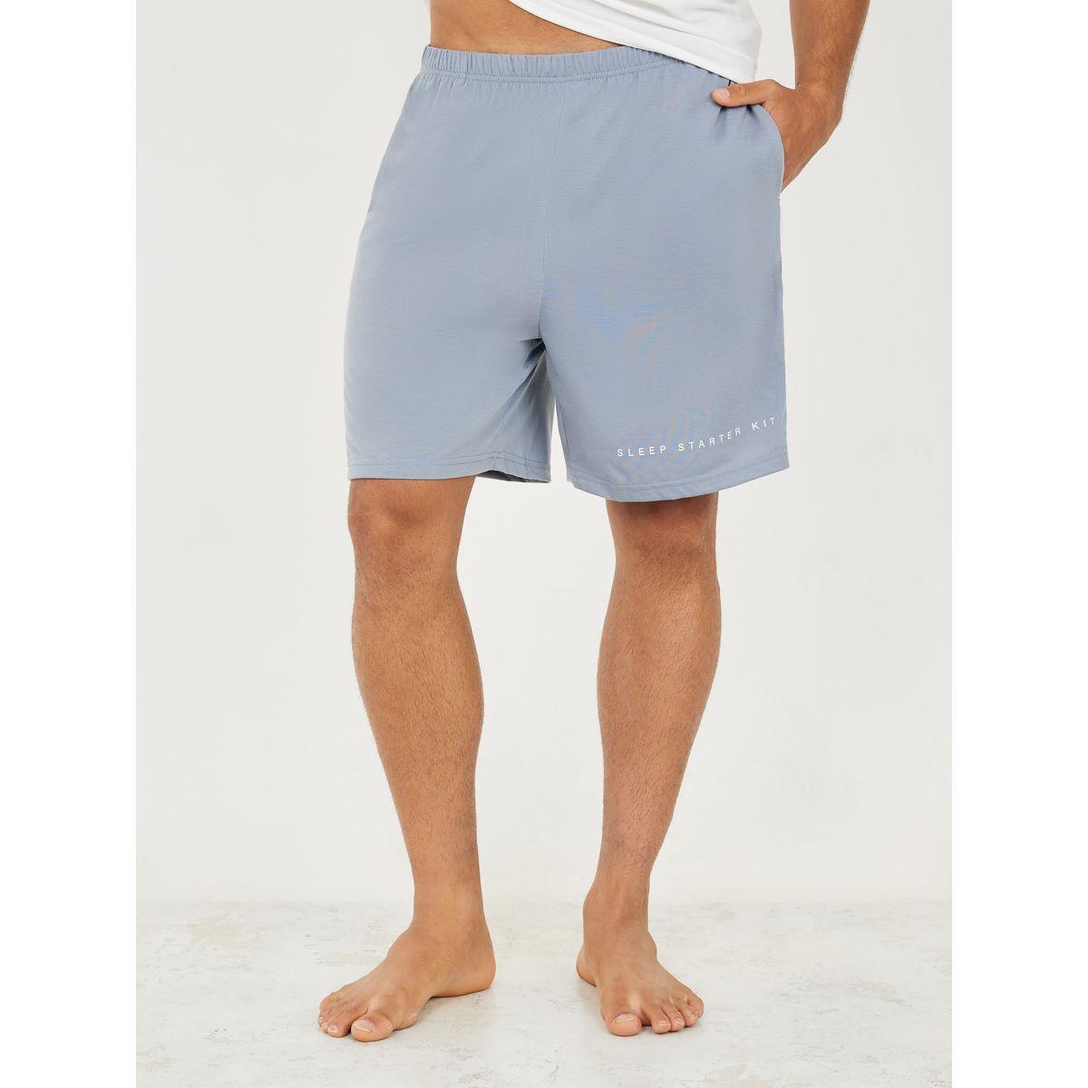 Styli Unwind Graphic Print T-Shirt & Shorts Sleepwear Set-men-clothing-nightwear-sets-image-4
