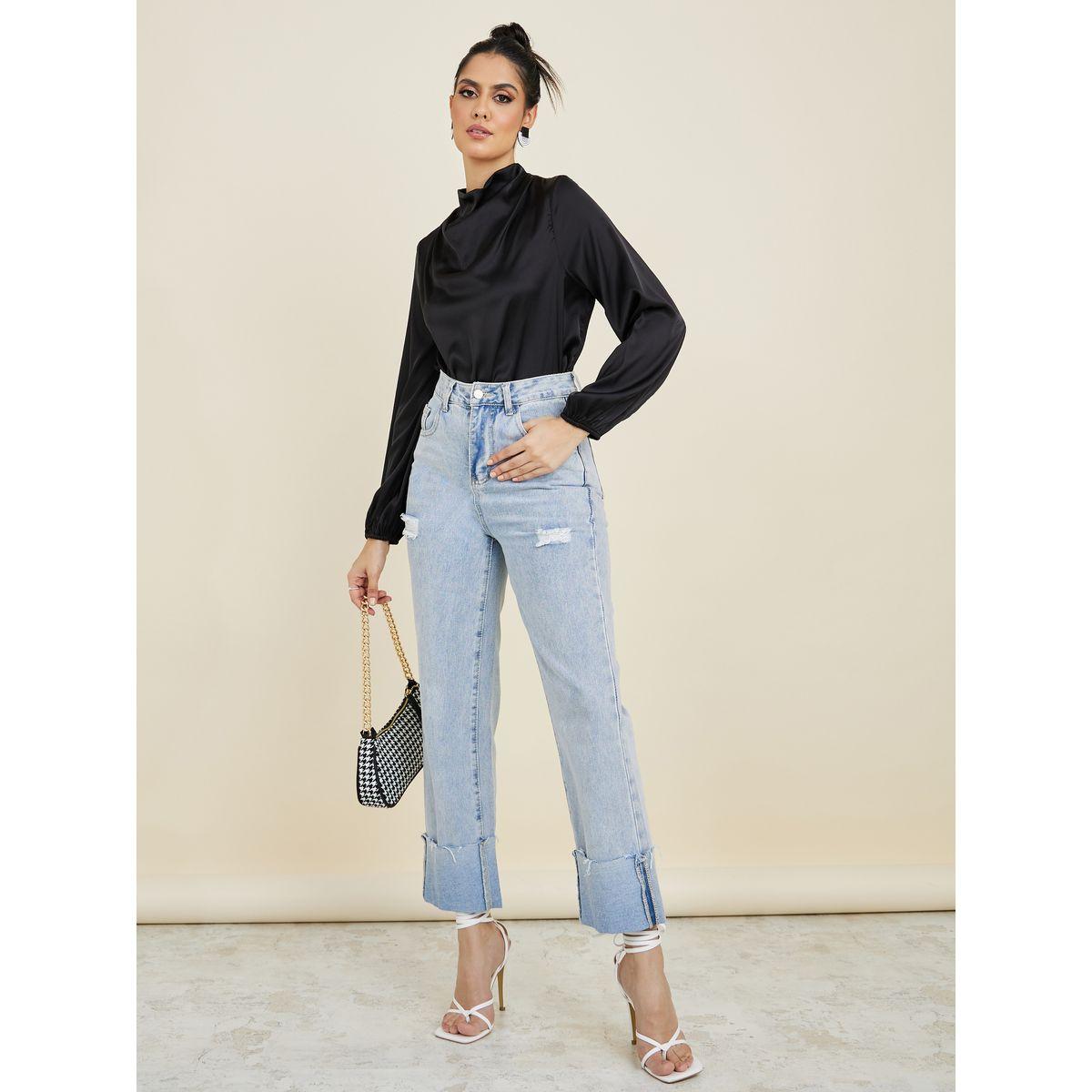 بلوزة بياقة عالية واكمام طويلة-women-clothing-shirtsandblouses-blouses-image-2