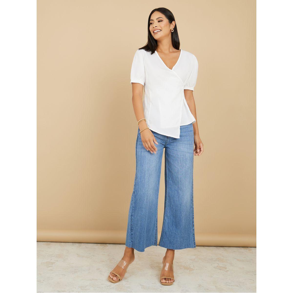 Styli Asymmetric Hem Regular Fit Top-women-clothing-shirtsandblouses-blouses-image-2