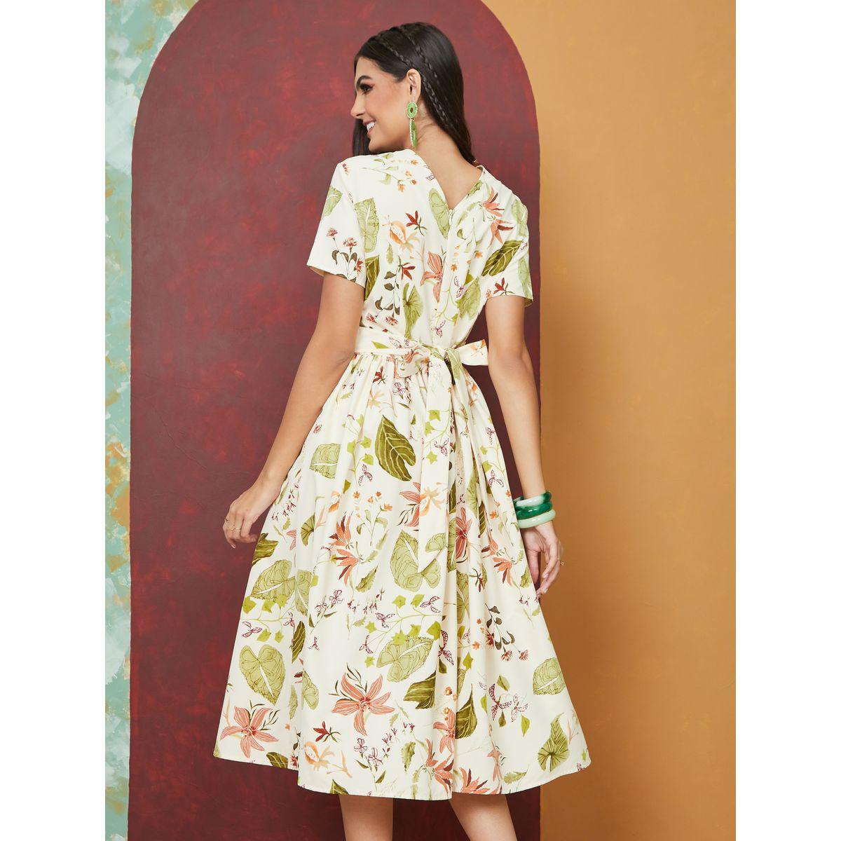 Styli Floral Print A-Line Midi Dress-women-clothing-dresses-image-4