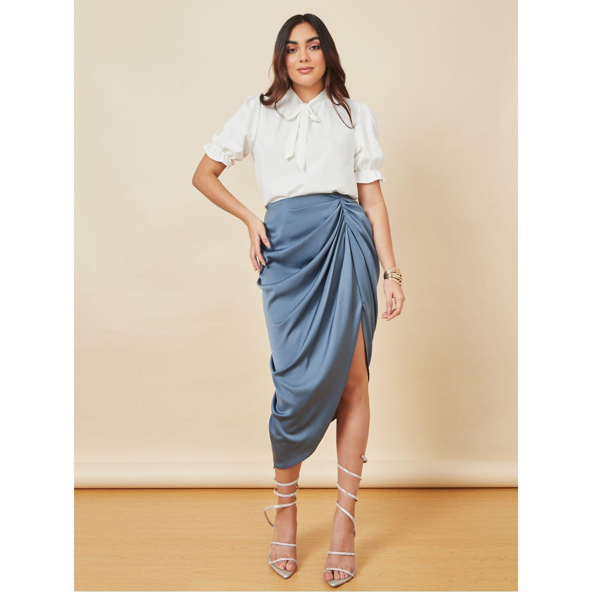Styli Regular Fit Tie-Up Neck Blouse-women-clothing-shirtsandblouses-blouses-image-2