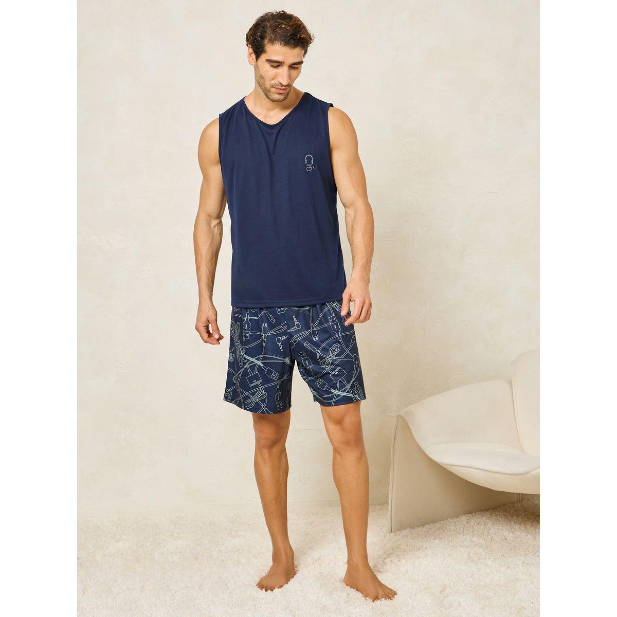 Styli Unwind Printed Tank & AOP Shorts Set-men-clothing-nightwear-sets-image-2