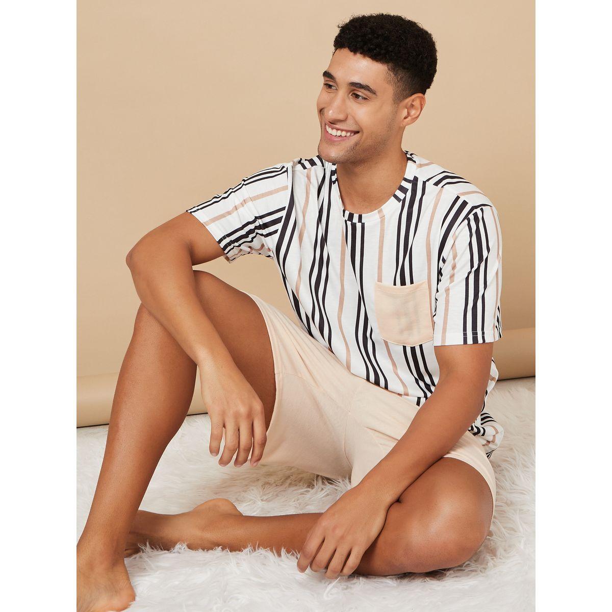 طقم من ( شورت + تيشيرت )-men-clothing-nightwear-sets-image-1
