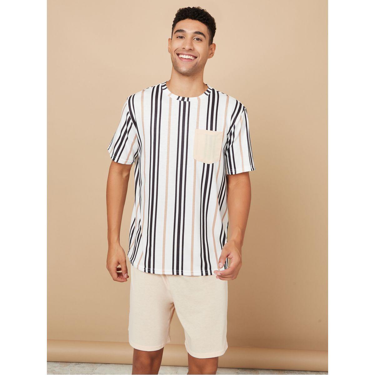 طقم من ( شورت + تيشيرت )-men-clothing-nightwear-sets-image-3