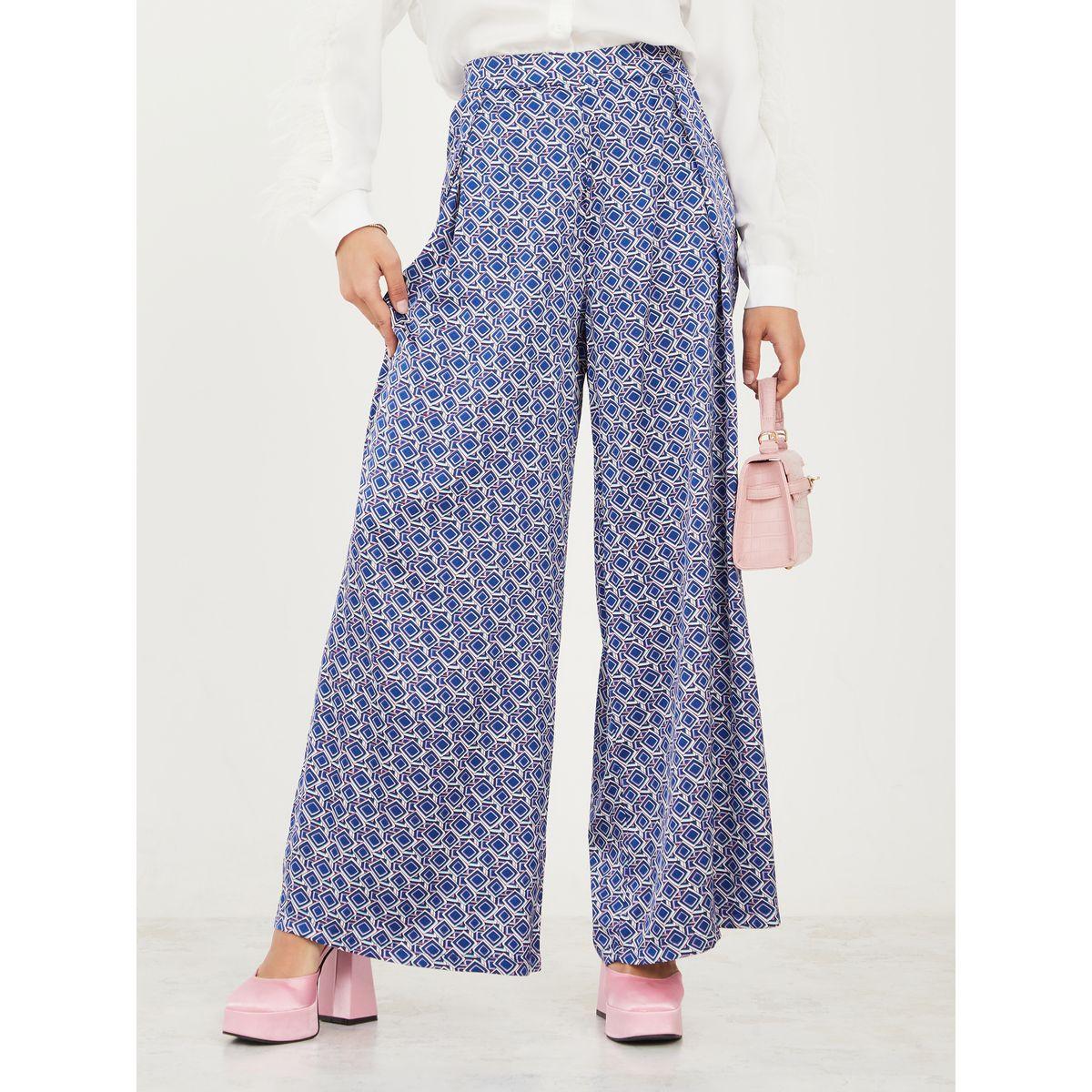 بنطال واسع الأرجل مطبع بالكامل-women-clothing-bottoms-trousers-image-1
