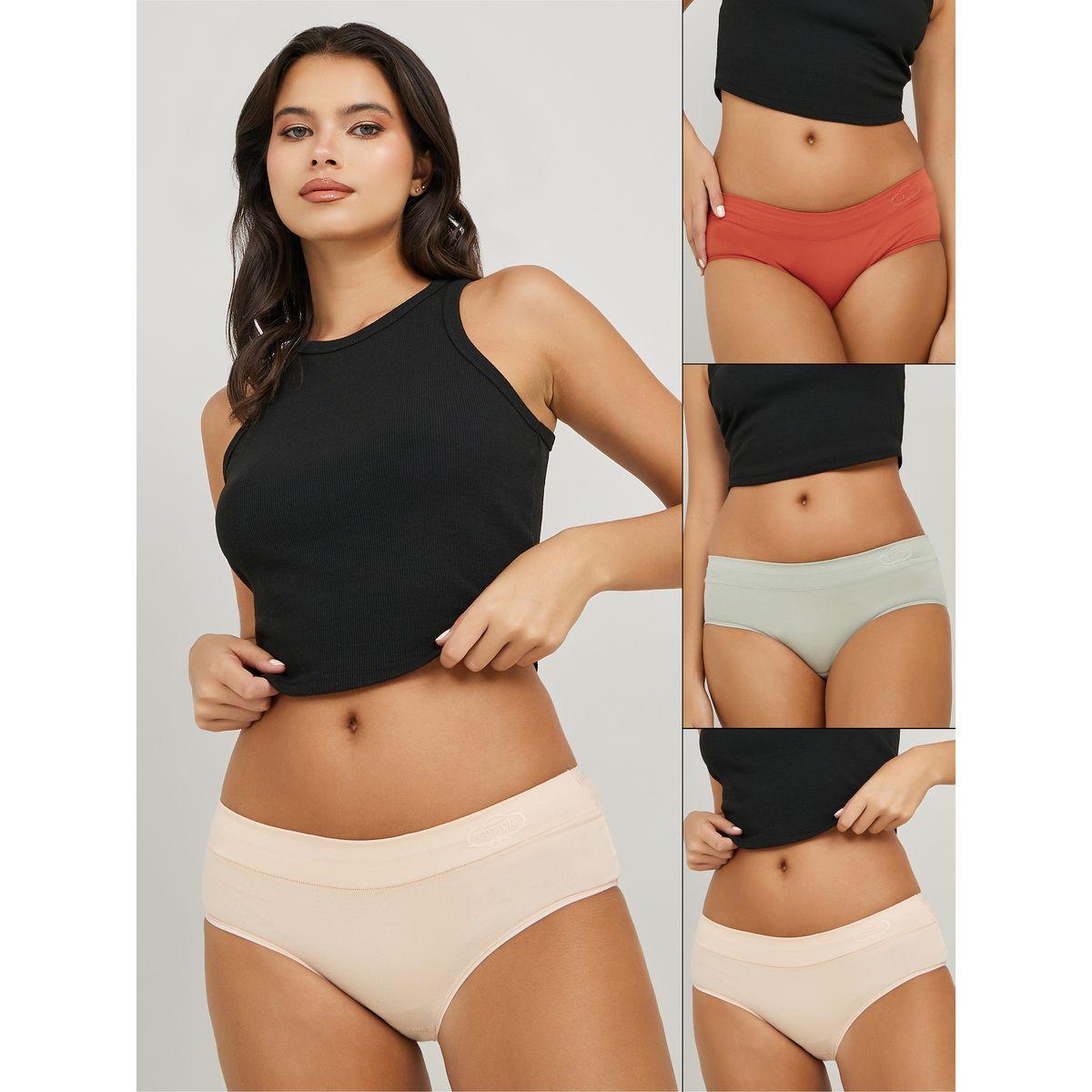 Styli Pack of 3 - Cotton Wide Waistband Short-women-clothing-lingerie-panties-image-1