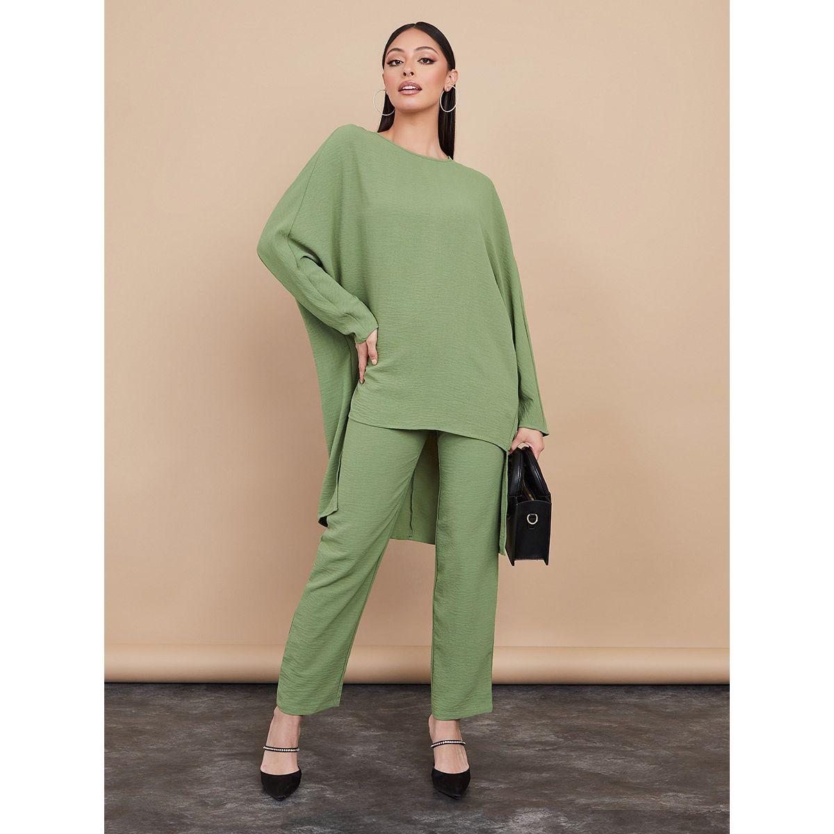Amelis - Perlée tunic and women's trousers (Hijab Modest Fashion) - Color  mint Select size M
