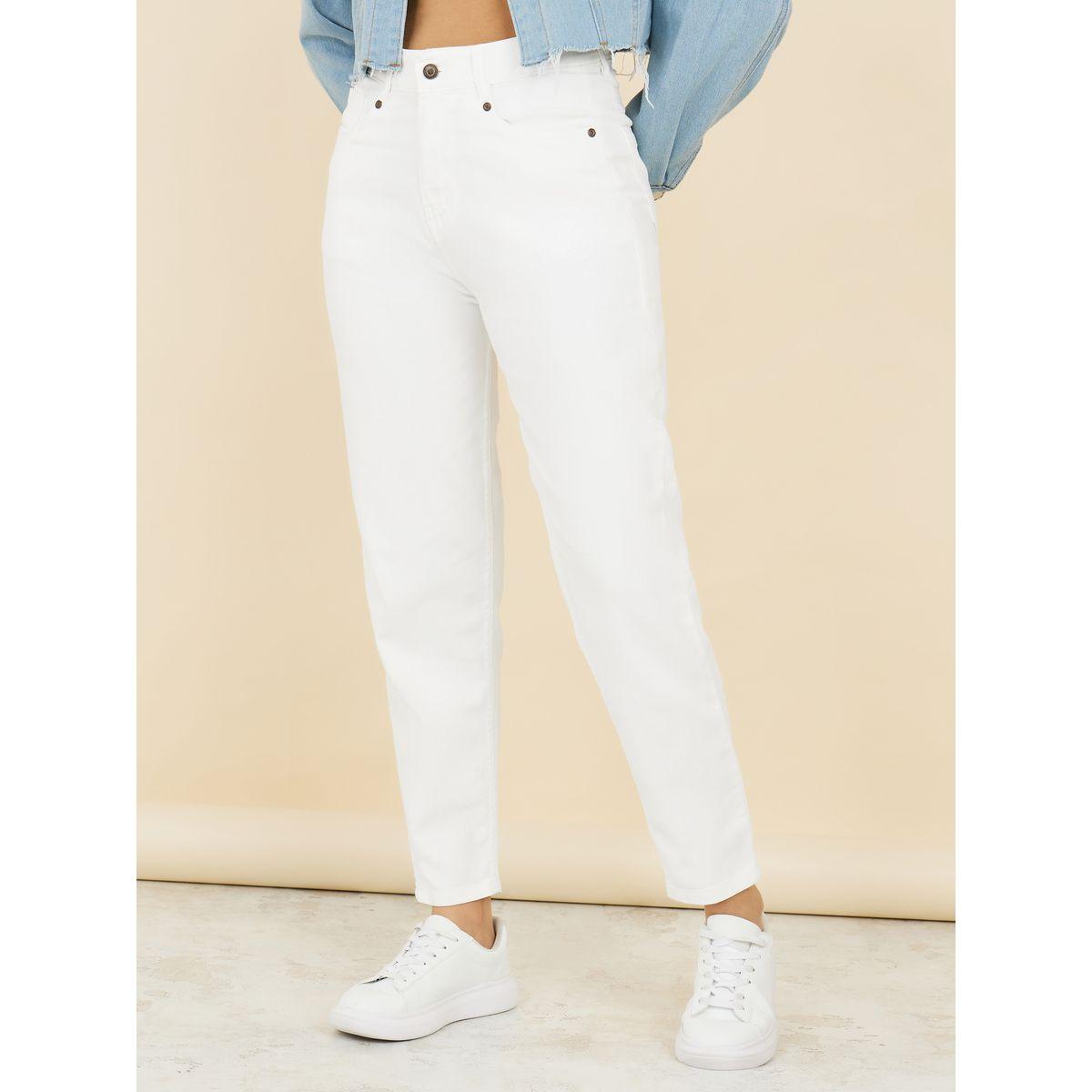 جينز بقصة موم وخصر عالي-women-clothing-bottoms-jeans-image-1