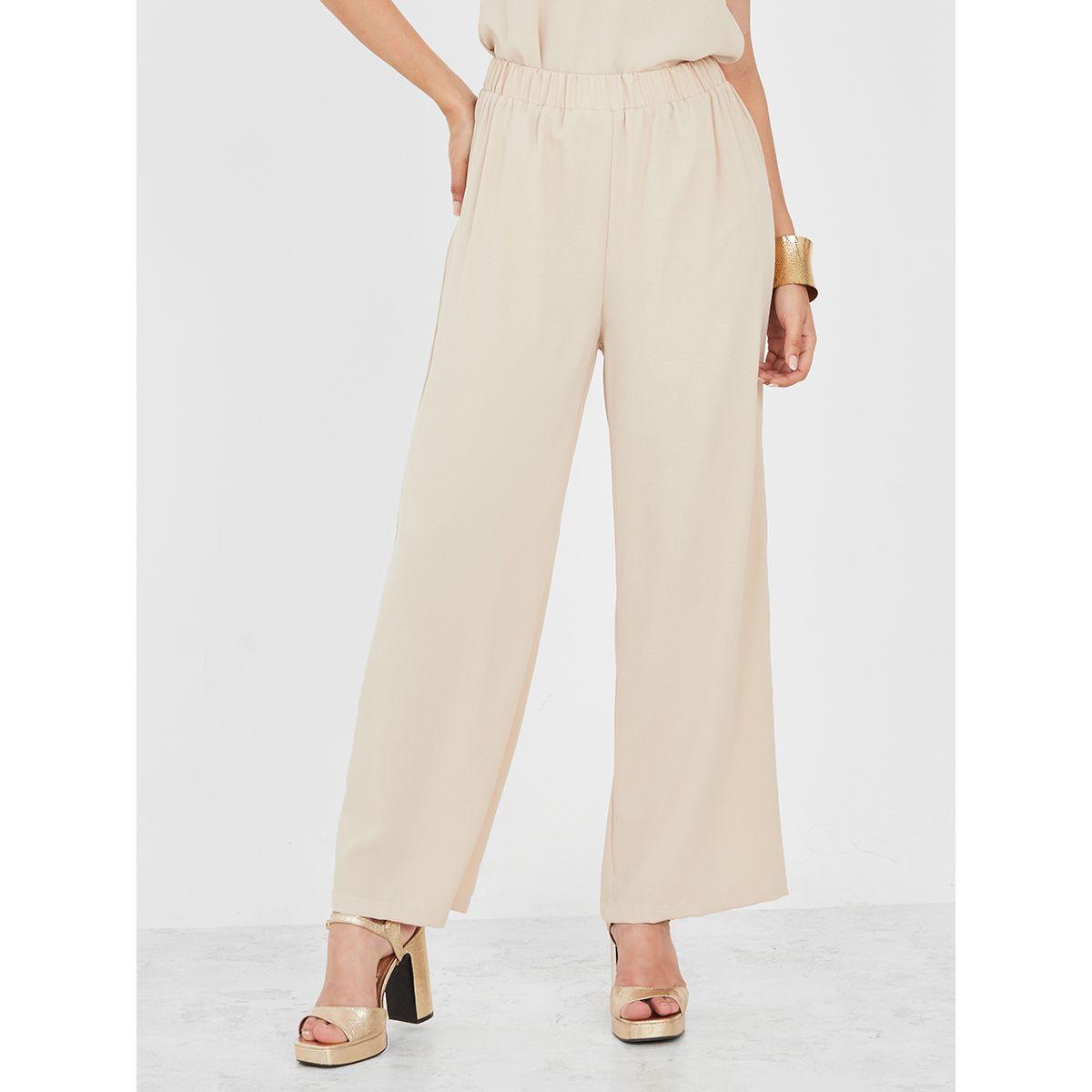 Styli Cap Sleeves Top & Wide Leg Trousers Under Abaya Set-women-clothing-dresses-image-5