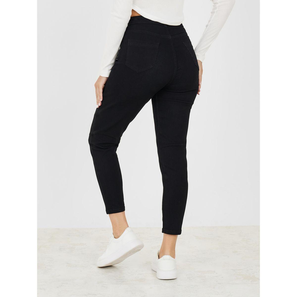 جينز بقصة موم بخصر عالي-women-clothing-bottoms-jeans-image-4