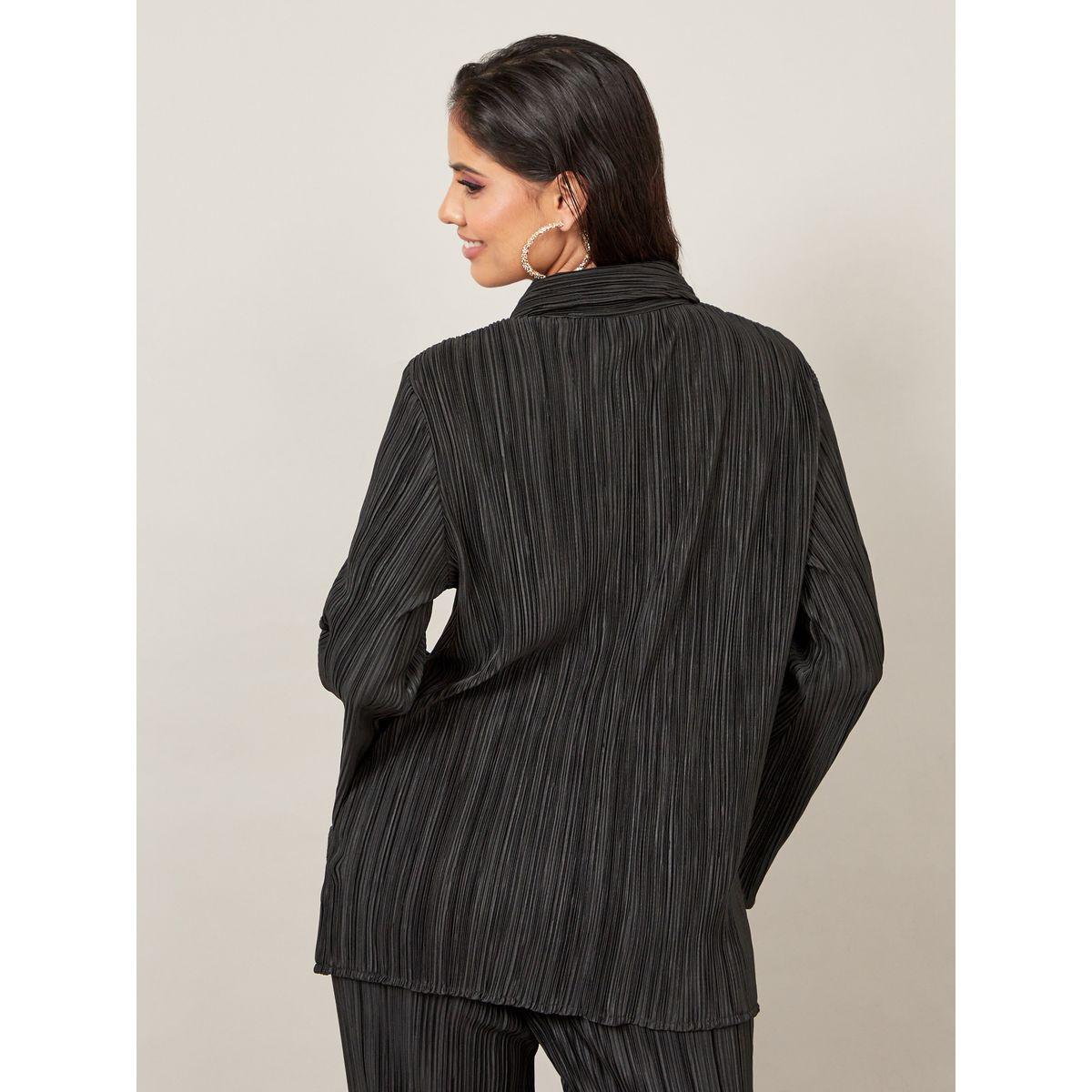 Styli Limited Bell Sleeve Pleated Oversized Shirt-women-clothing-shirtsandblouses-shirts-image-4