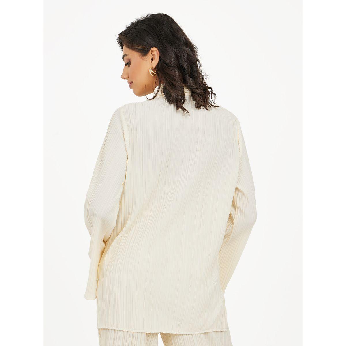 Styli Limited Bell Sleeve Pleated Oversized Shirt-women-clothing-shirtsandblouses-shirts-image-4