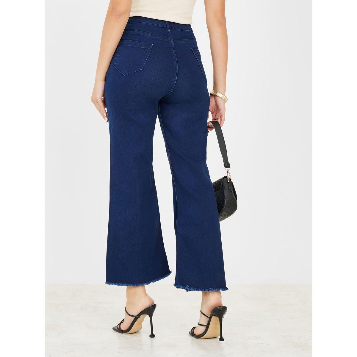 Styli Mid Rise Frayed Hem Flared Jeans-women-clothing-bottoms-jeans-image-4