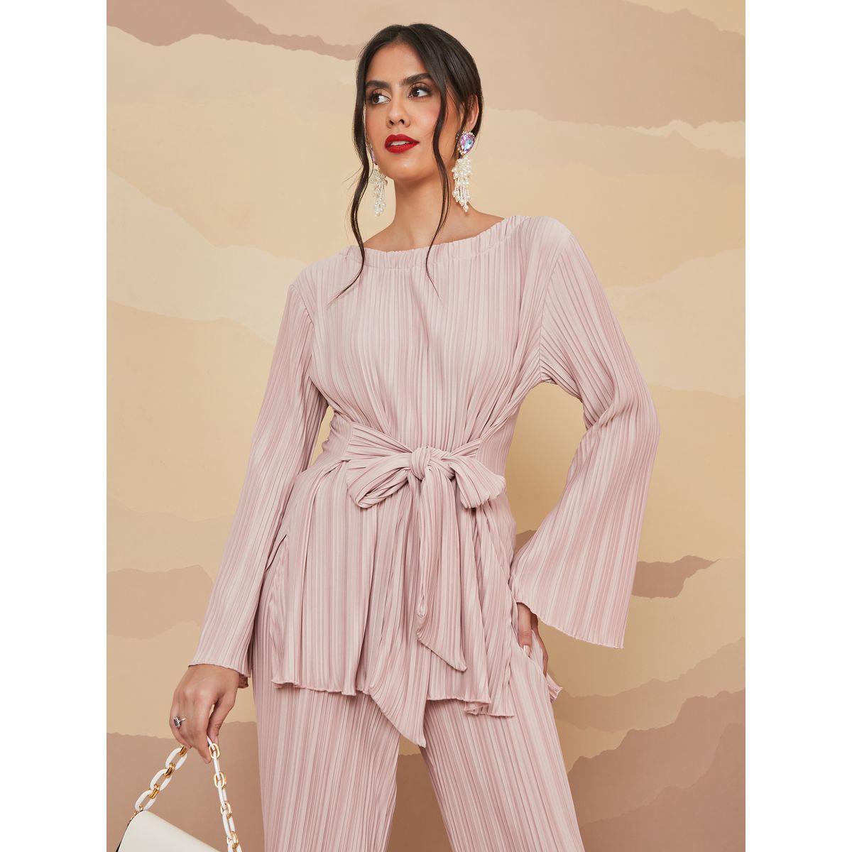 بلوزة تونيك بربطة امامية-women-clothing-shirtsandblouses-blouses-image-1