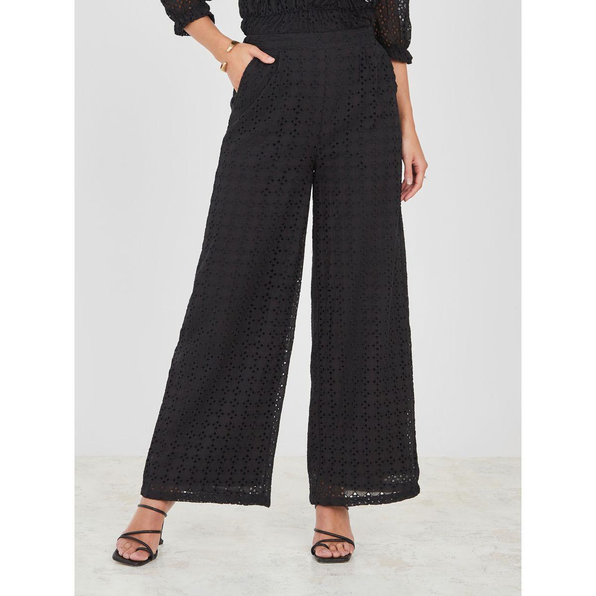 فستان واسع الأرجل مزين بفتحات-women-clothing-bottoms-trousers-image-1