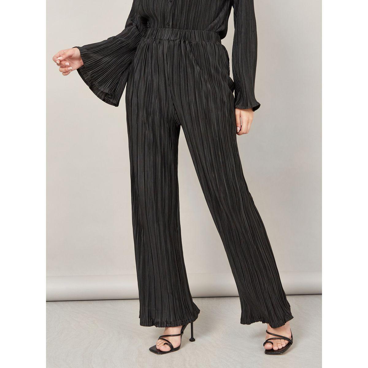بنطال واسع الأرجل بكسرات-women-clothing-bottoms-trousers-image-1