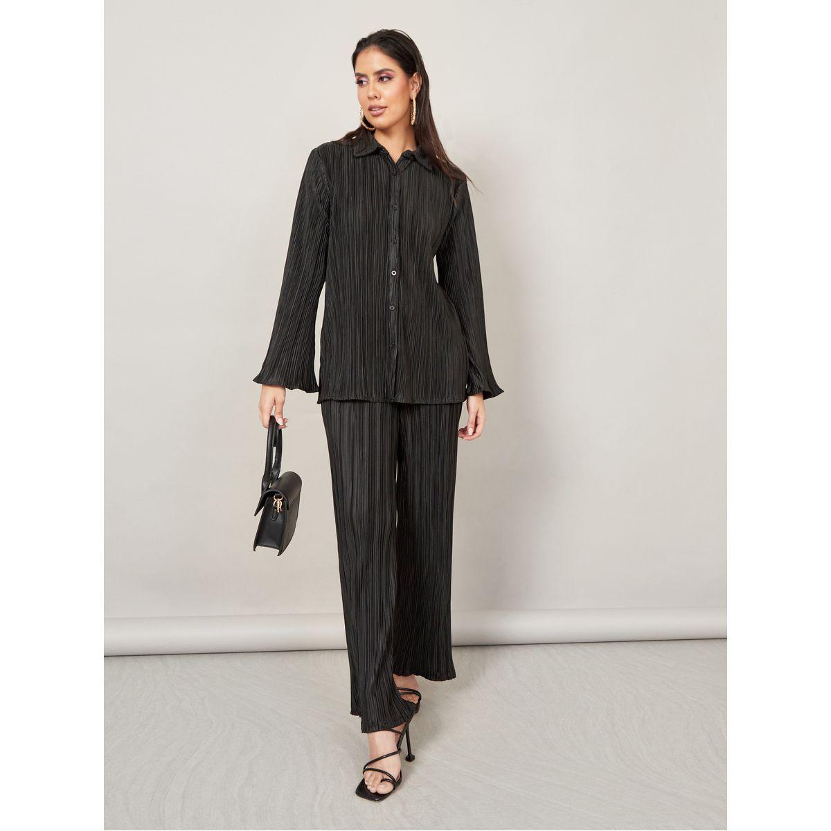 بنطال واسع الأرجل بكسرات-women-clothing-bottoms-trousers-image-2