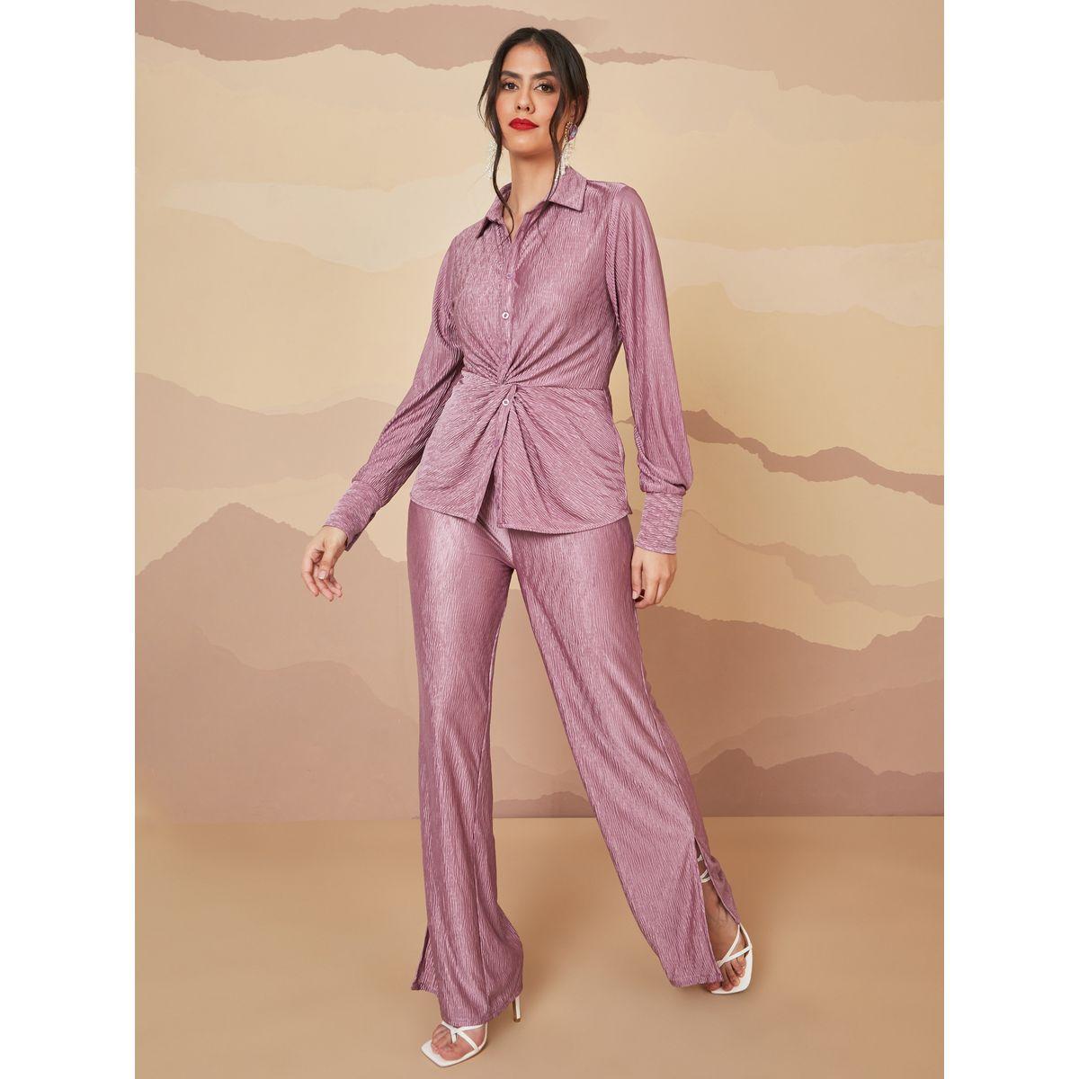 Styli Limited Elastic Waistband Plisse Wide Leg Trouser-women-clothing-bottoms-trousers-image-2