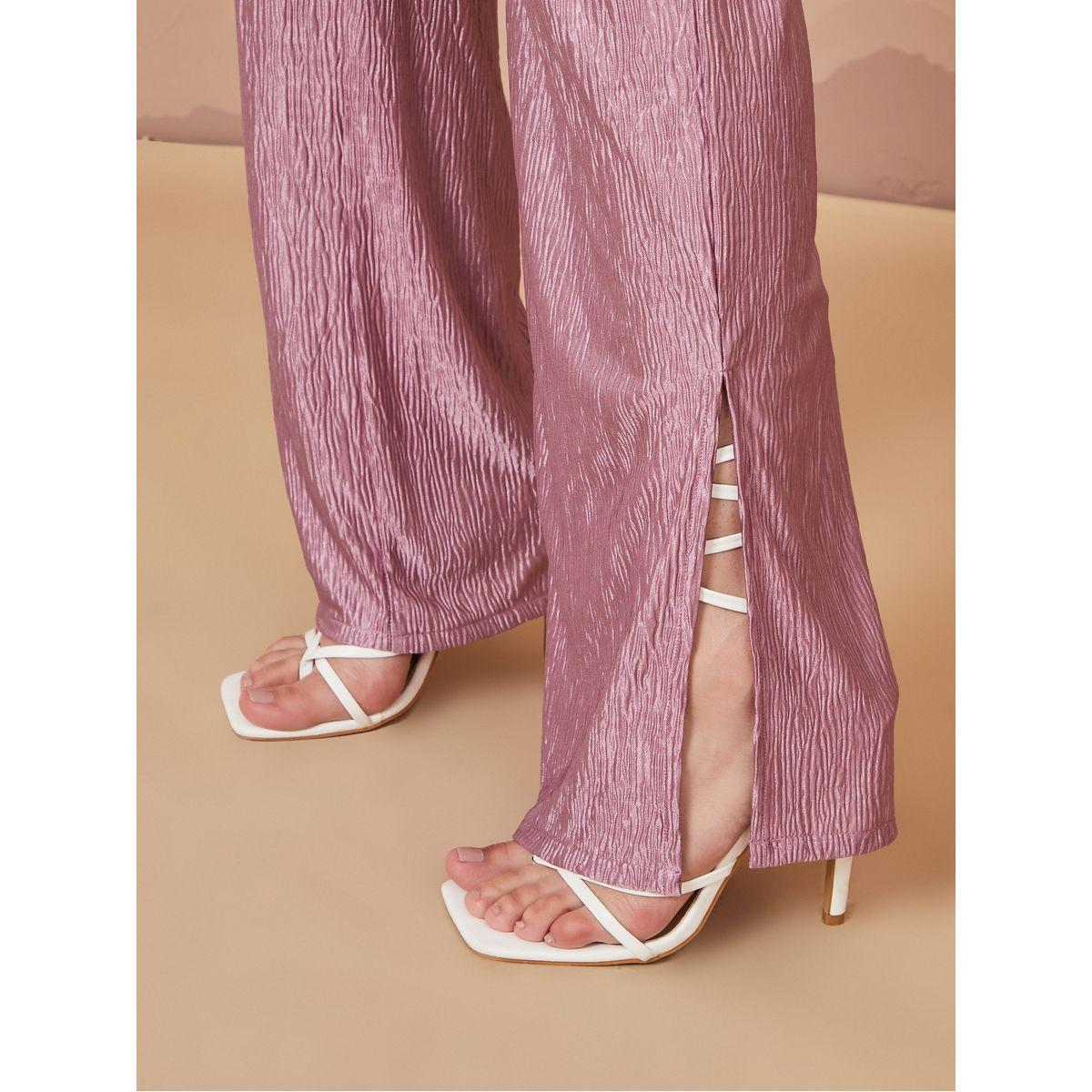 بنطال بقصة واسعة وخصر مطاطي-women-clothing-bottoms-trousers-image-3
