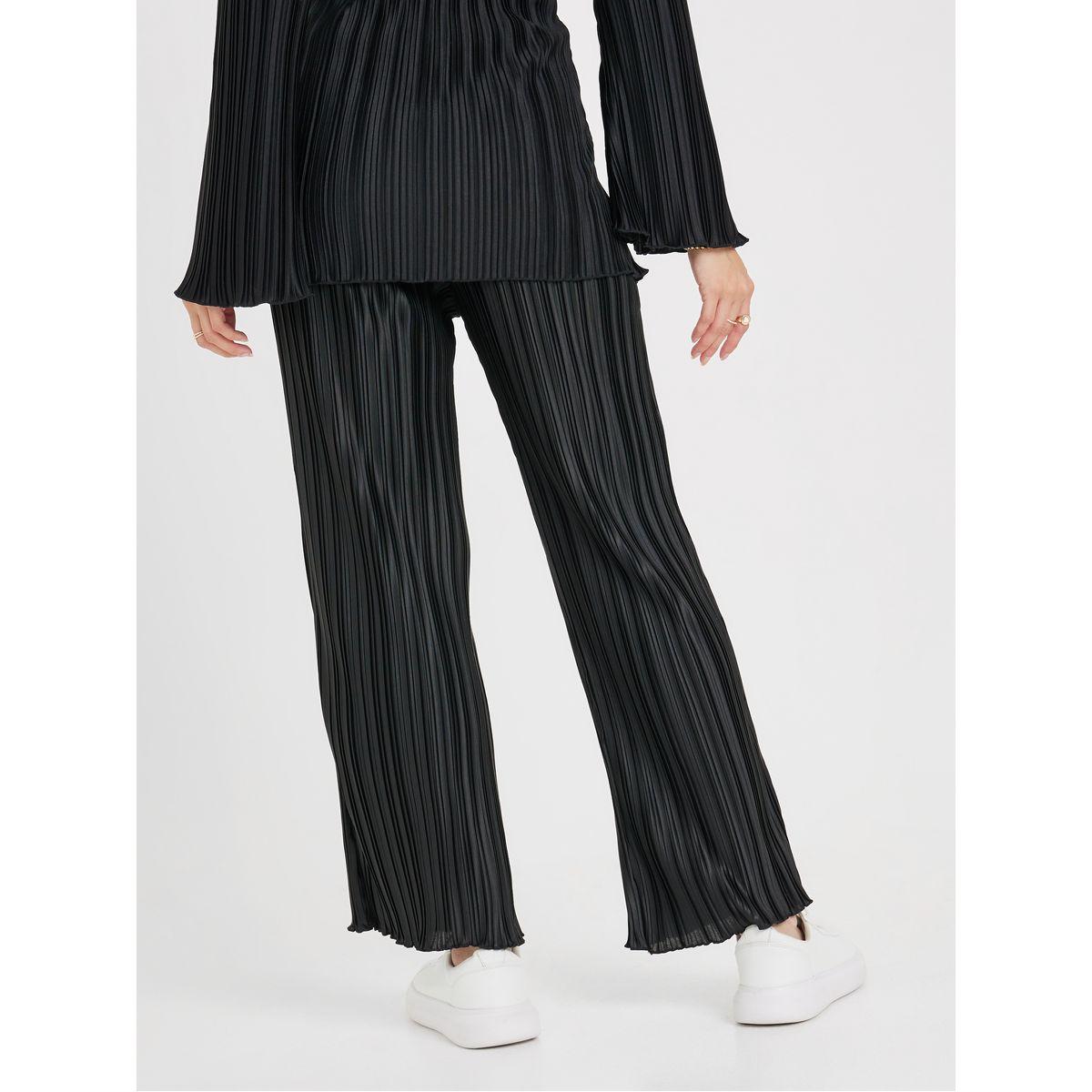 بنطال واسع الأرجل بخصر مطاطي-women-clothing-bottoms-trousers-image-4