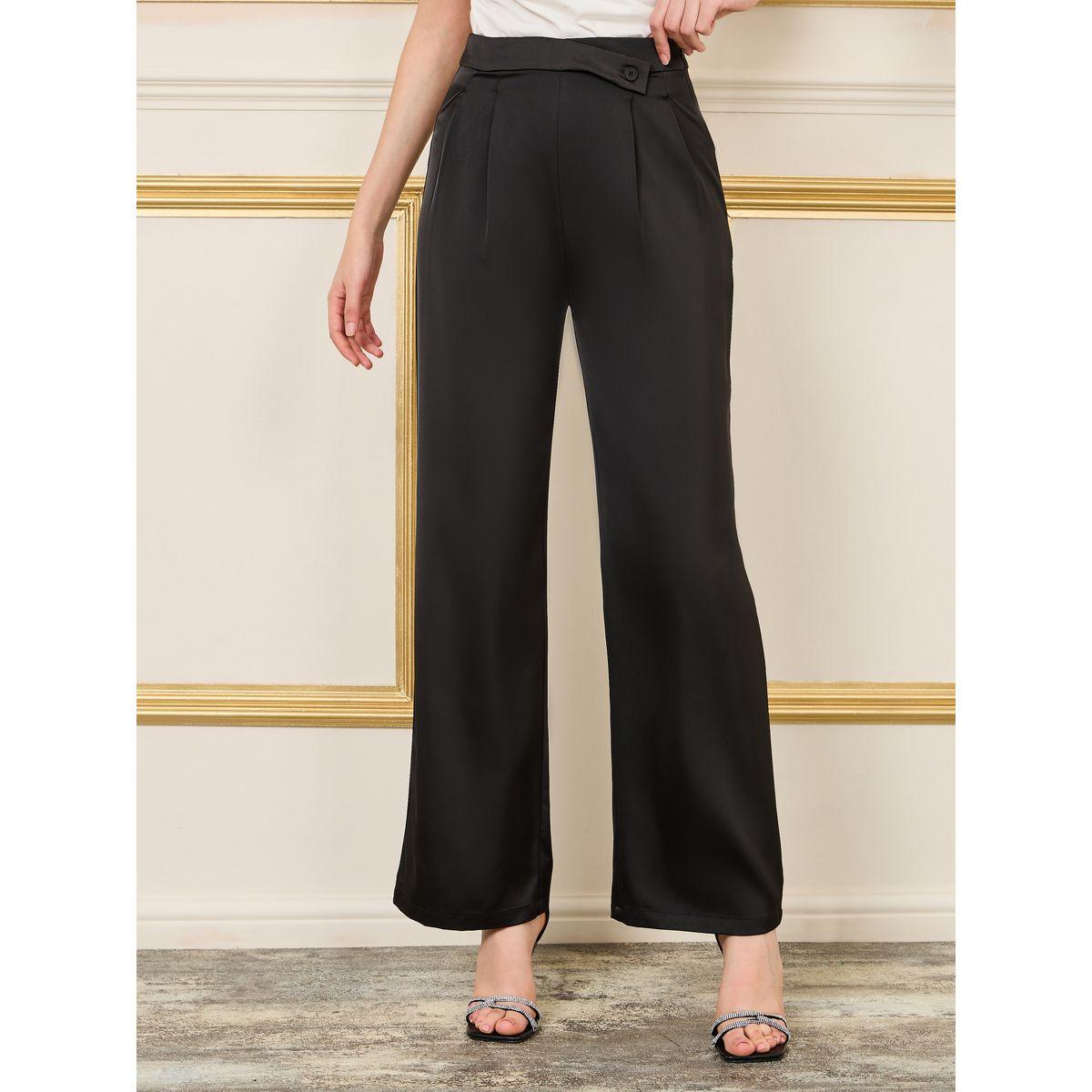 بنطال ساتان واسع مع زر إغلاق-women-clothing-bottoms-trousers-image-1