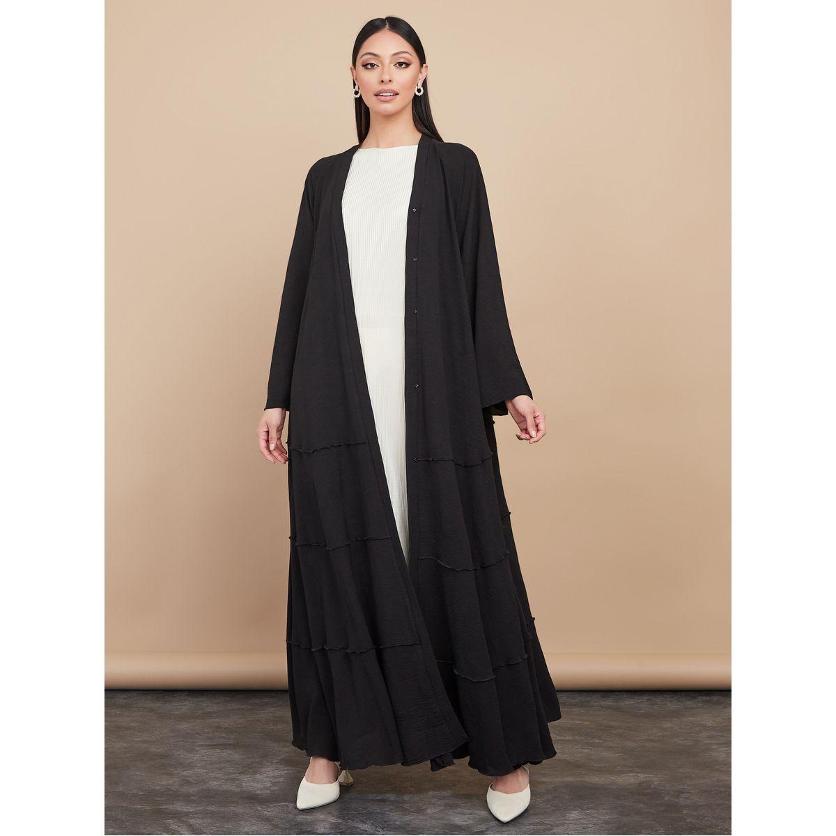 عباية طويلة بأزرار غلق-women-arabicclothing-abayas-image-1