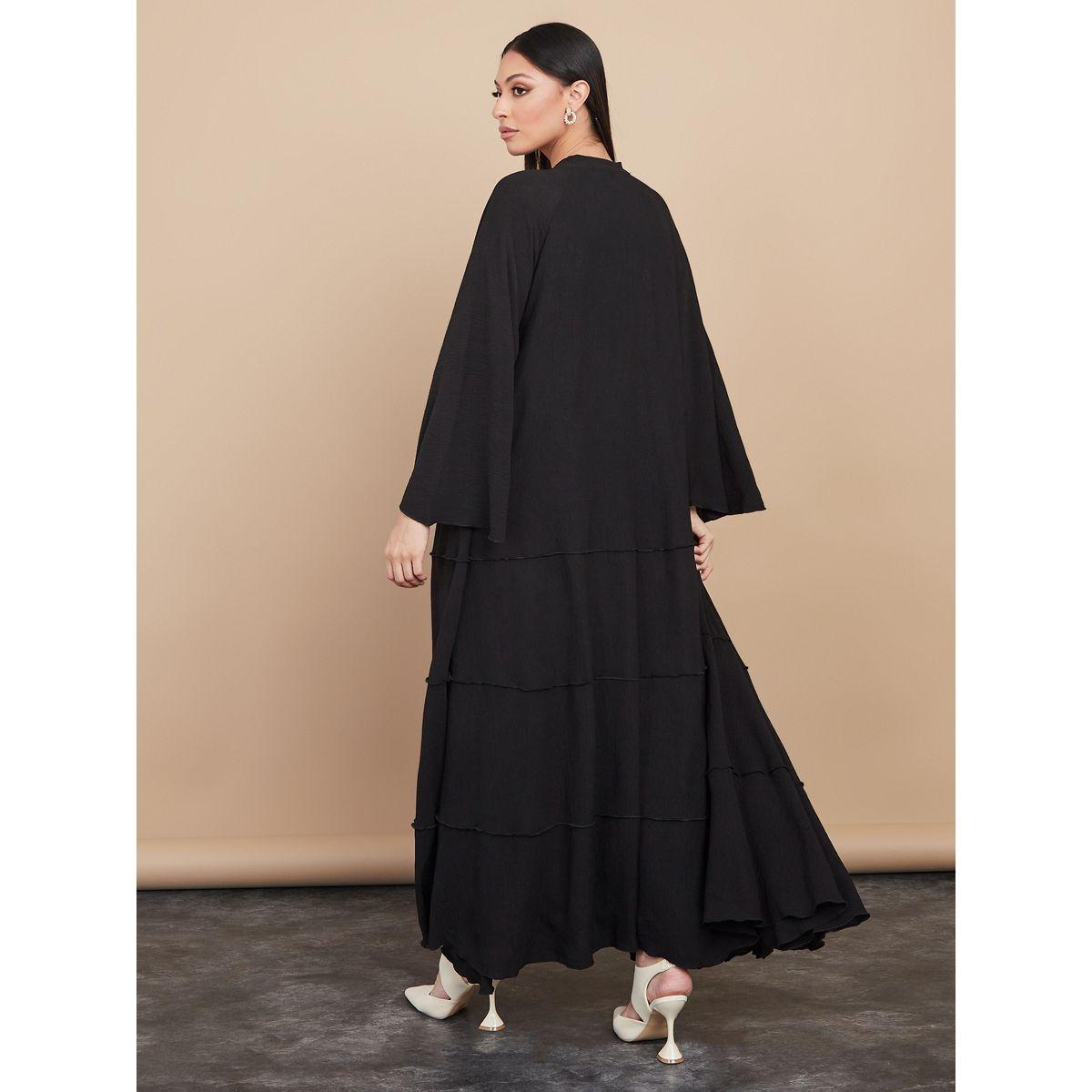 Styli Frill Detail Abaya with Button Closure-women-arabicclothing-abayas-image-7