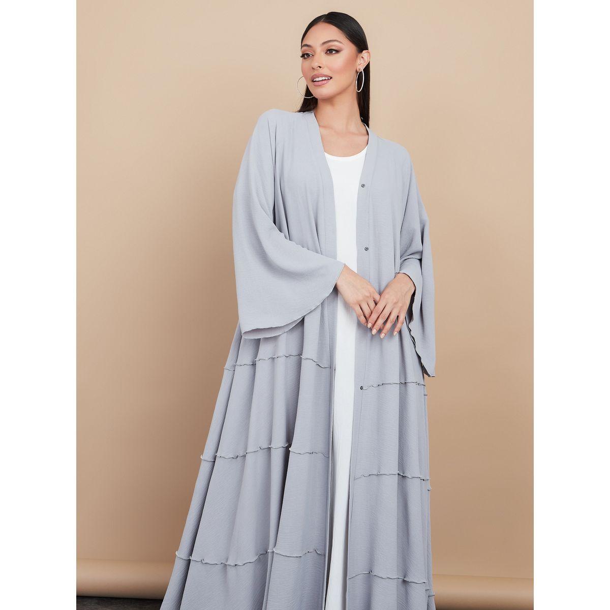عباية طويلة مزينة بتفاصيل كشكش-women-arabicclothing-abayas-image-2