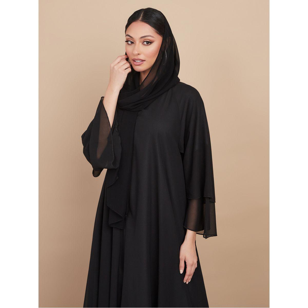 عباية مزينة بطبقات وأزرار غلق-women-arabicclothing-abayas-image-4