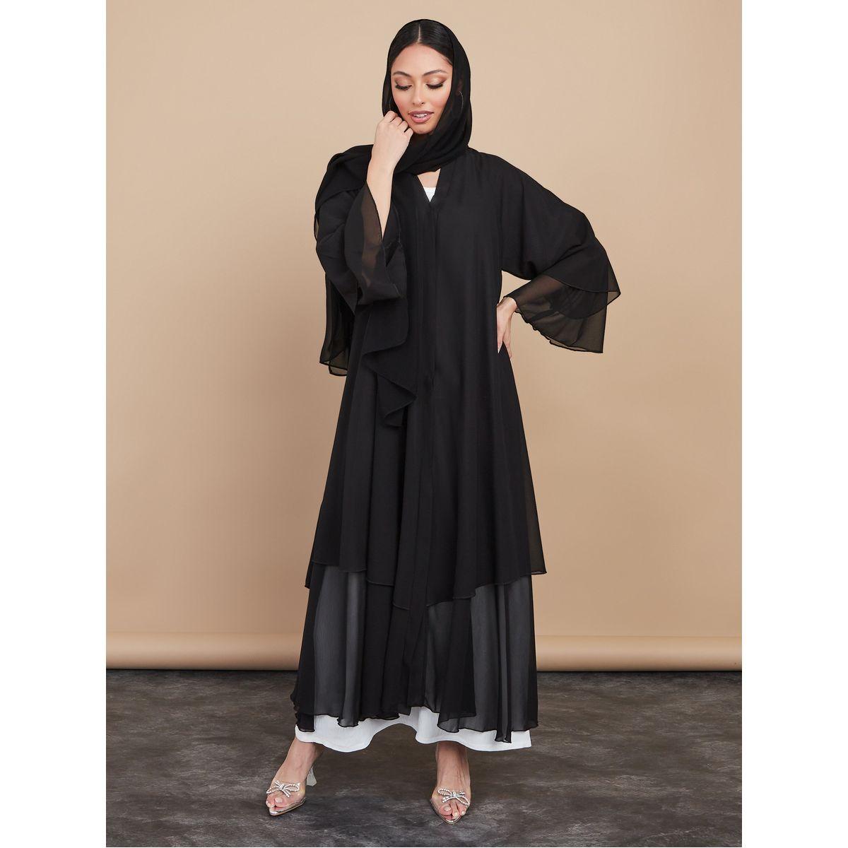 عباية مزينة بطبقات وأزرار غلق-women-arabicclothing-abayas-image-6