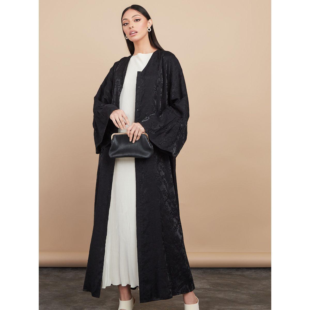 عباية جاكار باكمام بنمط جرس-women-arabicclothing-abayas-image-6