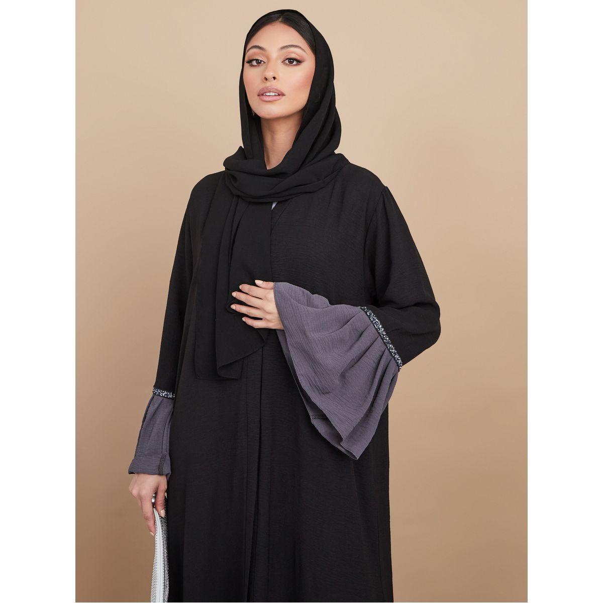 عباية بنمط كتل الالوان-women-arabicclothing-abayas-image-4