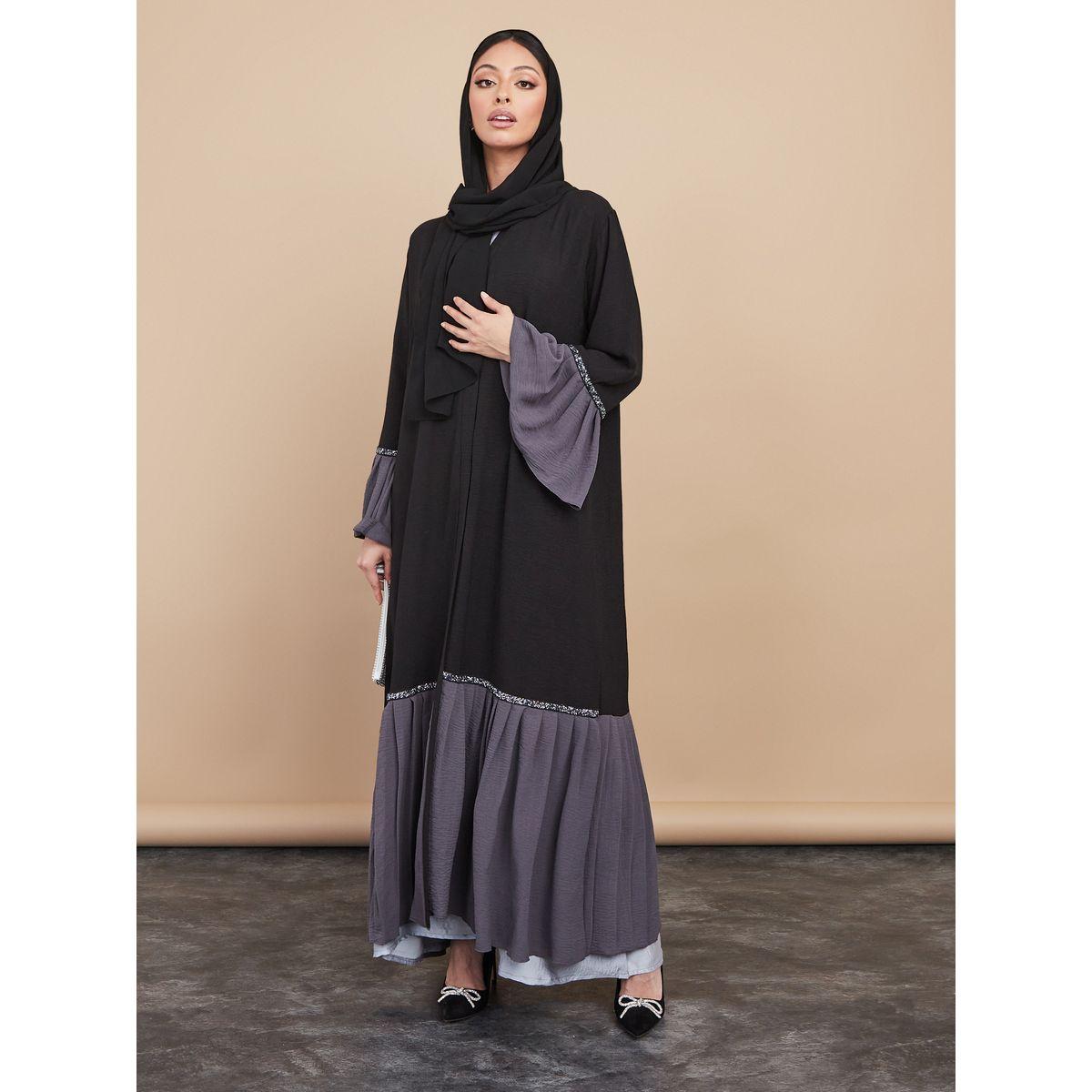عباية بنمط كتل الالوان-women-arabicclothing-abayas-image-5