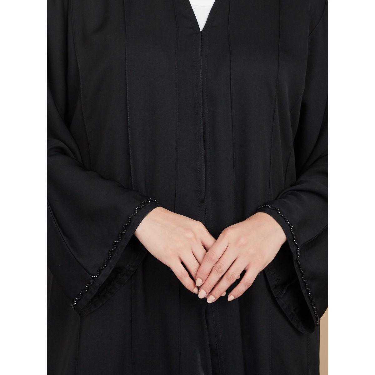 Styli Bottom Sequin Work Abaya with Matching Sheila-women-arabicclothing-abayas-image-3