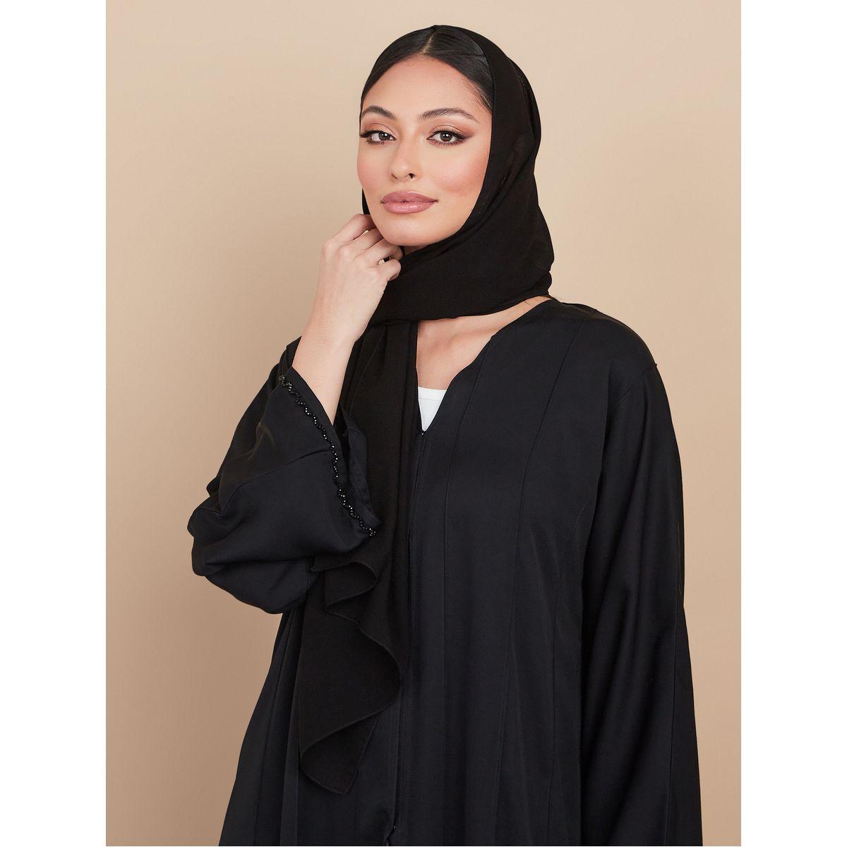 Styli Bottom Sequin Work Abaya with Matching Sheila-women-arabicclothing-abayas-image-5